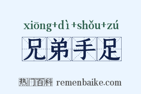 兄弟手足是什么意思的图片